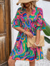 ruffled-printed-v-neck-half-sleeve-mini-dress OhSoStyled - Sophia's Style-5